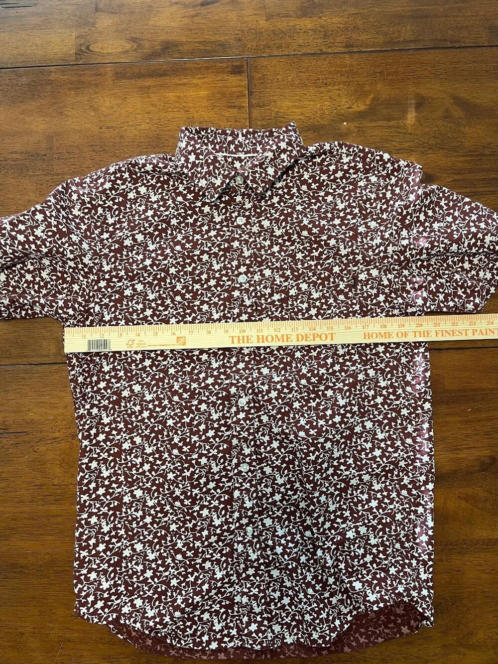 Mens OBEY Short Sleeve Button Up Shirt, Size Med